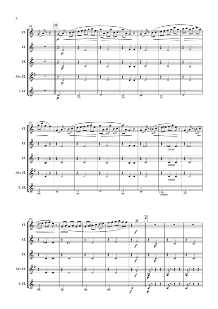 Fantaisie Valse For Clarinet Quintet Page 2