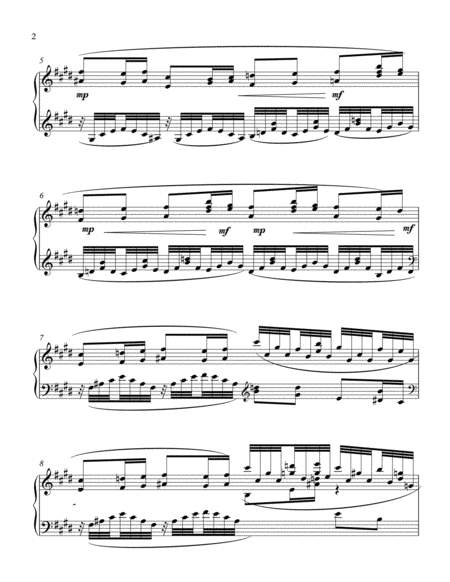 Fantasie 1 The Fairies Escape Solo Piano Page 2