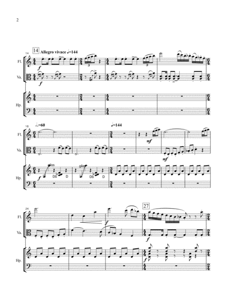 Fantasy For Flute Viola And Harp Page 2