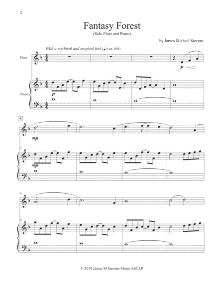 Fantasy Forest Flute Piano Page 2