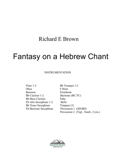 Fantasy On A Hebrew Chant Page 2