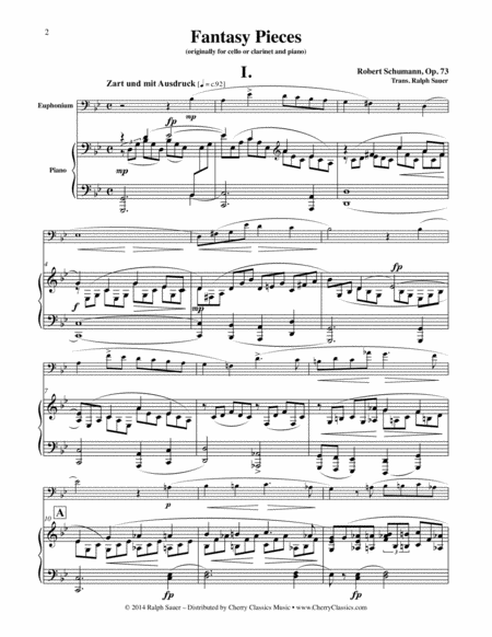 Fantasy Pieces For Euphonium And Piano Page 2