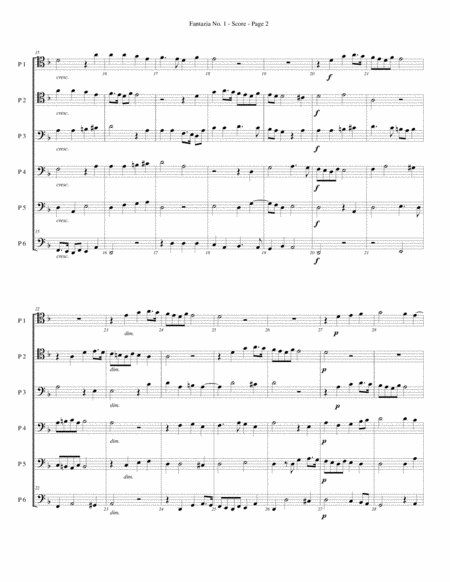 Fantazia No 1 For Trombone Or Low Brass Sextet Page 2