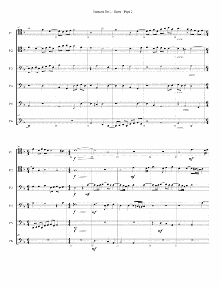 Fantazia No 2 For Trombone Or Low Brass Sextet Page 2