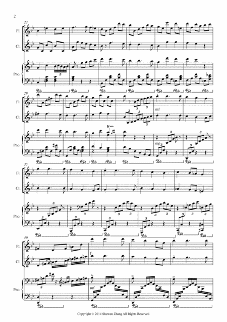 Farewell Trio For Flute Clarinet In B Flat And Piano Page 2