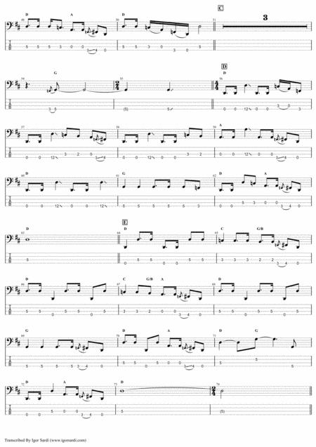 Fat Bottomed Girls Queen John Deacon Complete And Accurate Bass Transcription Whit Tab Page 2