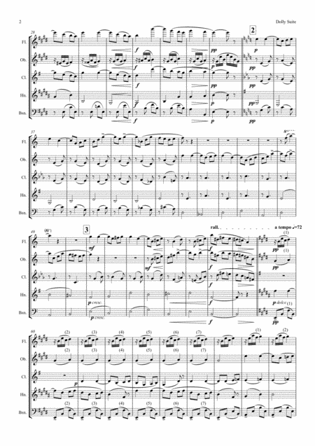 Faur Dolly Suite Op 56 Complete Wind Quintet Page 2