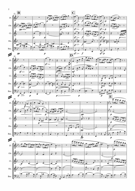 Faur Pelleas Et Melisande Op 78 Iii Sicilienne Wind Quintet Page 2