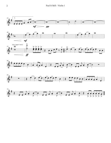 Feel It Still String Quartet Page 2