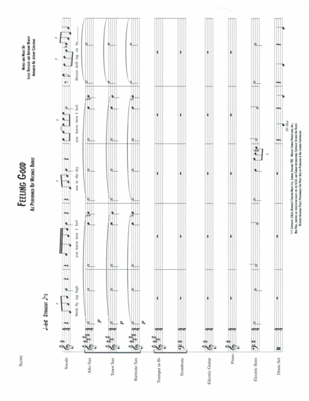 Feeling Good For Little Big Band And Vocalist Page 2