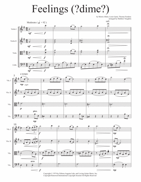 Feelings For String Quartet Page 2