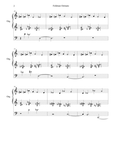 Feldman Ostinato For Organ Page 2