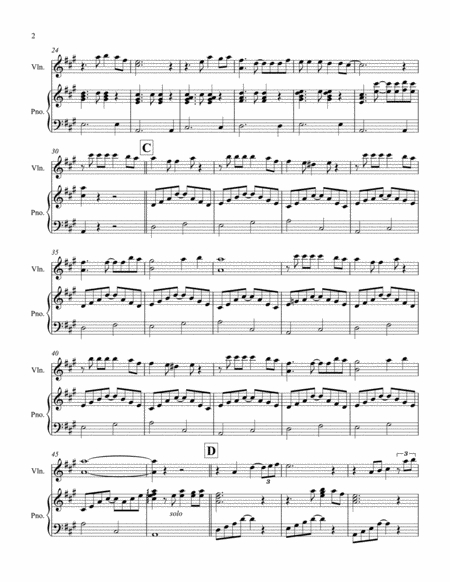 Feliz Navidad Violin Piano Page 2