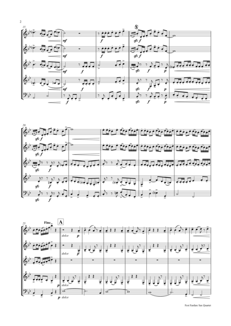 Fest Fanfare Saxophone Quartet Page 2