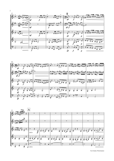 Fest Fanfare Wind Quintet Page 2