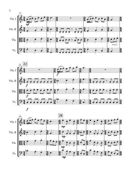 Festiva For String Quartet Page 2
