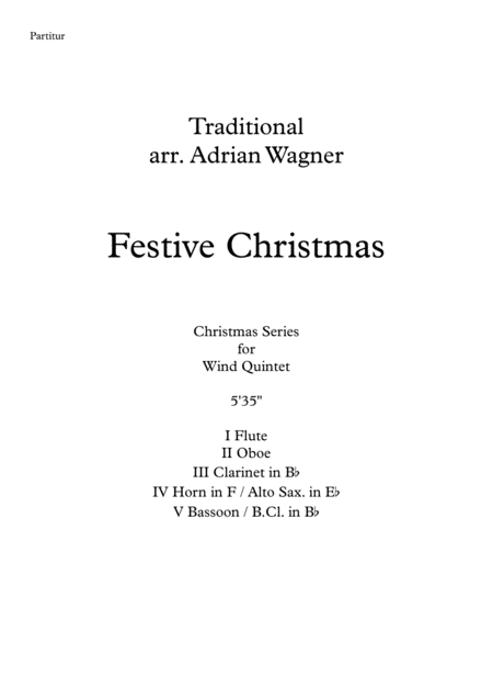 Festive Christmas Wind Quintet Arr Adrian Wagner Page 2