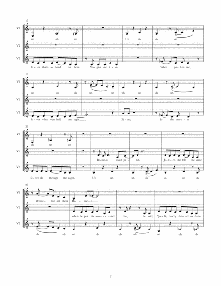 Fever A Cappella For 3 Female Voices Page 2