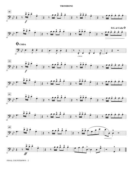 Final Countdown Arr Kirby Shaw Trombone Page 2