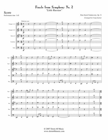 Finale From Symphony 2 Little Russian Page 2