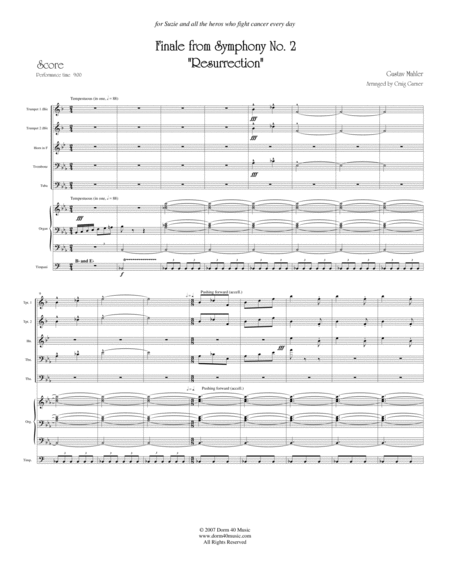 Finale From Symphony No 2 Resurrection Page 2