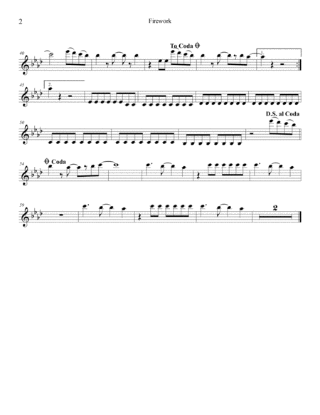 Firework By Katy Perry Arranged For String Quartet Page 2