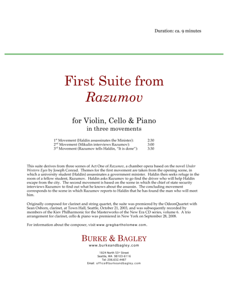 First Suite From Razumov For Piano Trio Page 2