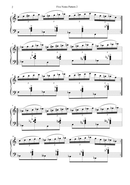 Five Notes Pattern 2 Page 2