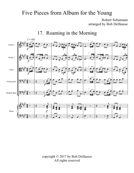 Five Pieces From Schumanns Album For The Young For String Orchestra Page 2