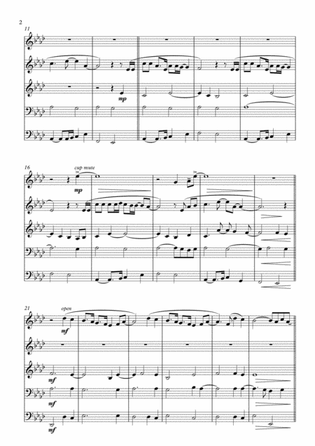 Fix You For Brass Quintet Page 2