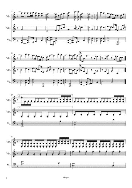 Fix You String Trio 2 Violins Cello Page 2