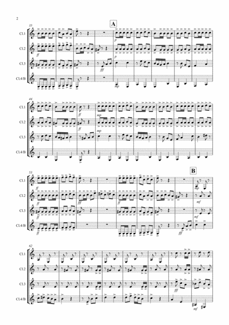 Flamenco Fantastico For Clarinet Quartet Page 2