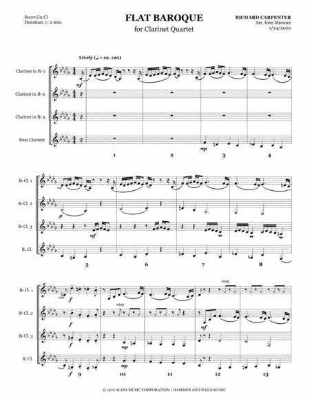 Flat Baroque For Clarinet Quartet Page 2