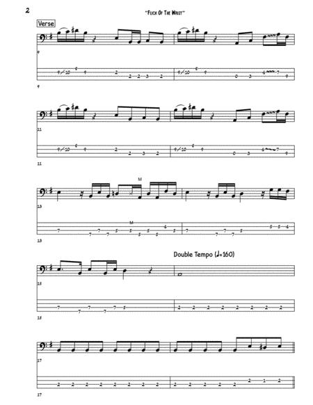 Flick Of The Wrist Bass Guitar Tab Page 2