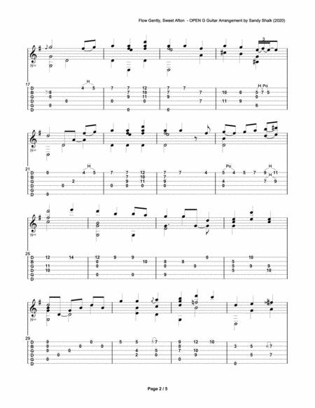 Flow Gently Sweet Afton Open G Fingerstyle Guitar Page 2