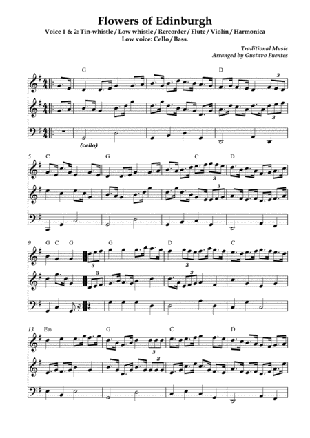 Flowers Of Edinburgh Celtic Song Arranged By Gustavo Fuentes Page 2