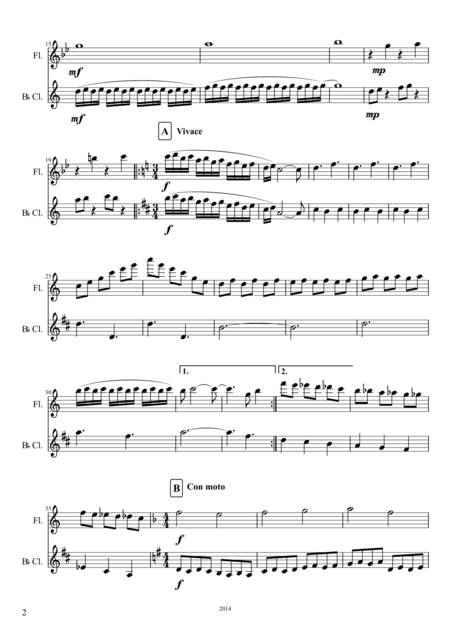 Flute Clarinet Duet No 4 Page 2