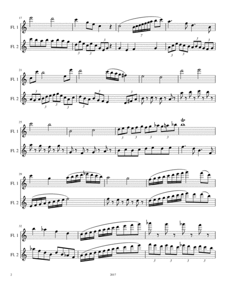 Flute Duet For The Moth Page 2