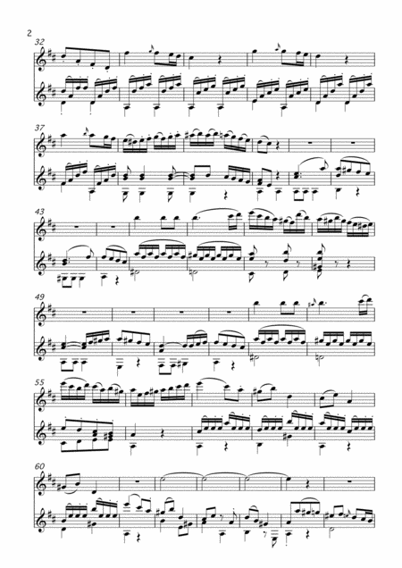 Flute Quartet K 285 Rondo Flute Guitar Page 2