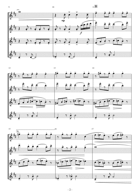 Flute Quartet The Girl From Ipanema Garota De Ipanema Page 2