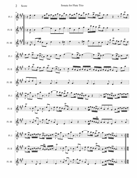 Flute Sonata Opus 7 No 3 Page 2