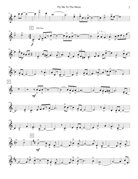 Fly Me To The Moon Bass Flute Page 2