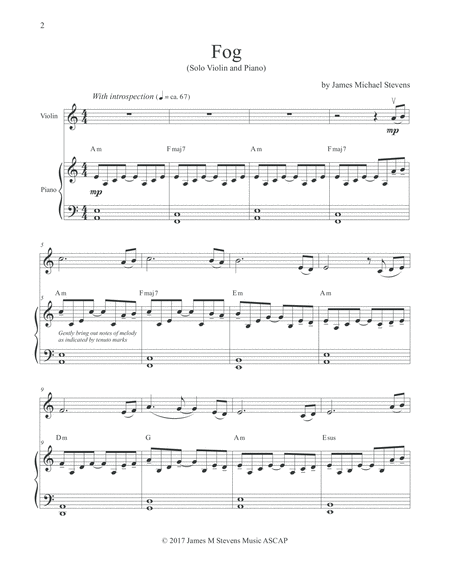 Fog Solo Violin Piano Page 2