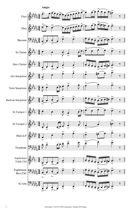 Folk Song For Chamber Wind Philharmonic Page 2