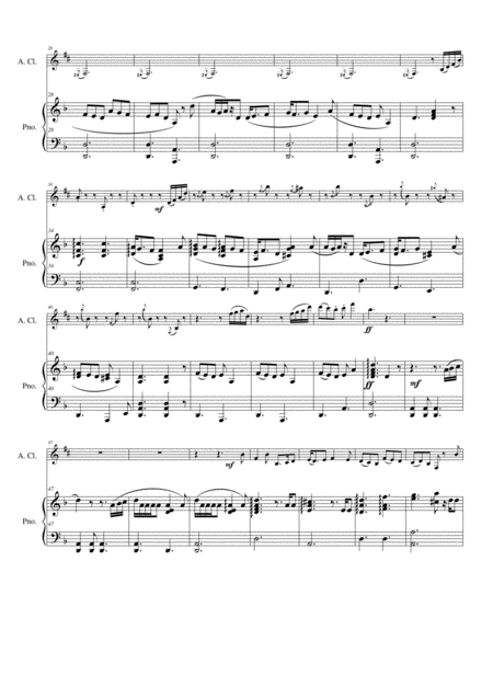 Folk Song Snapshots No 6 The Scottish Banana For Alto Clarinet And Piano Page 2