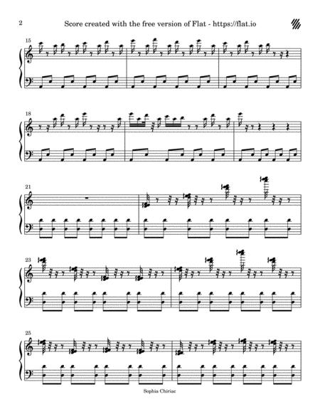 Following The Shades Original Easy Piano Composition Page 2