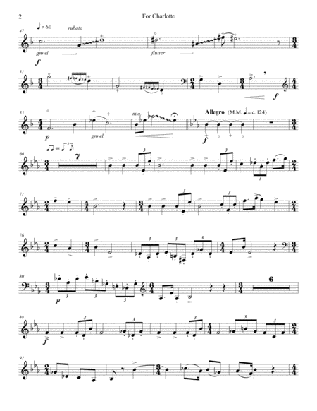 For Charlotte For French Horn And Piano Page 2