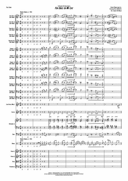 For Once In My Life Big Band Strings Score And Parts Page 2