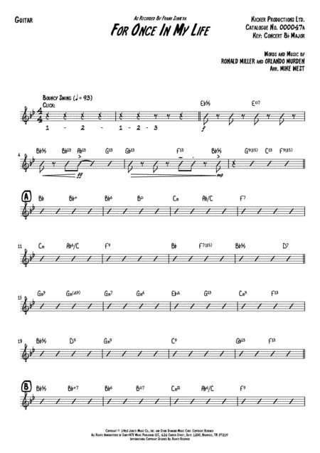 For Once In My Life Guitar Page 2