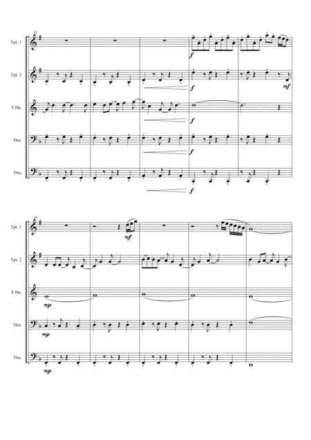 For The First Time In Forever From Frozen For Brass Quintet Page 2